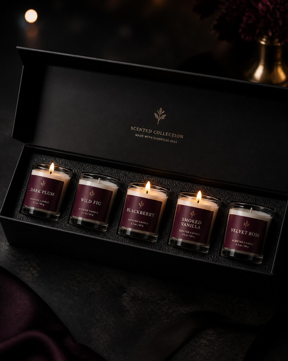 Five-candle discovery gift box